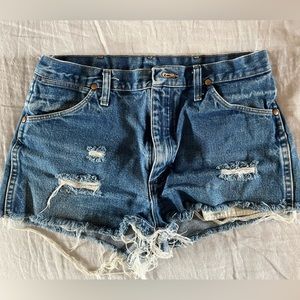 Wrangler vintage cutoff denim shorts